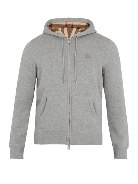 Burberry zip hoodie grey